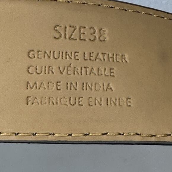 Robert Graham Black Suede Ripaso Belt - Signature Stitching & Buckle Men's sz 38 - Picture 8 of 10